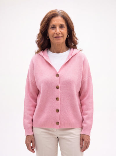 Concettina | Cardigan in Maglia con Cappuccio